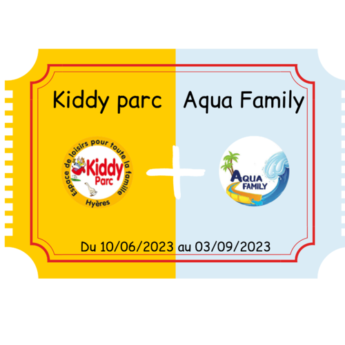 Combiné Aqua Family + Kiddy Parc ( jusqu'au 03/09/2023 !!!)
